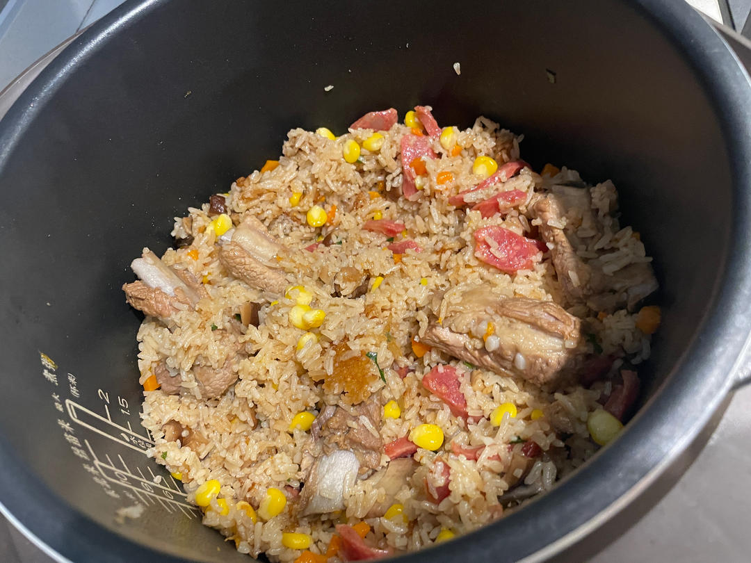 😍电饭煲腊味饭-懒人版