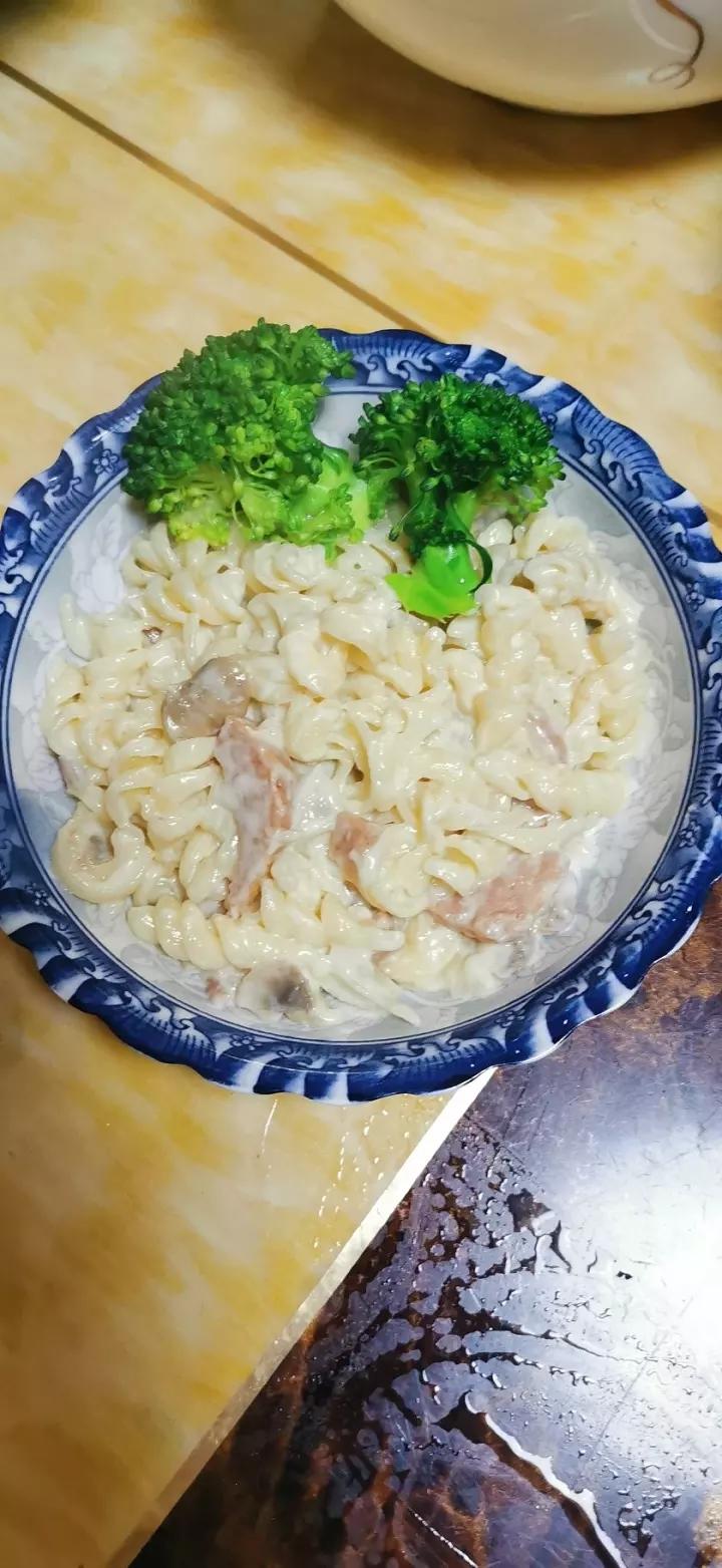 超快手的无敌奶油培根意面