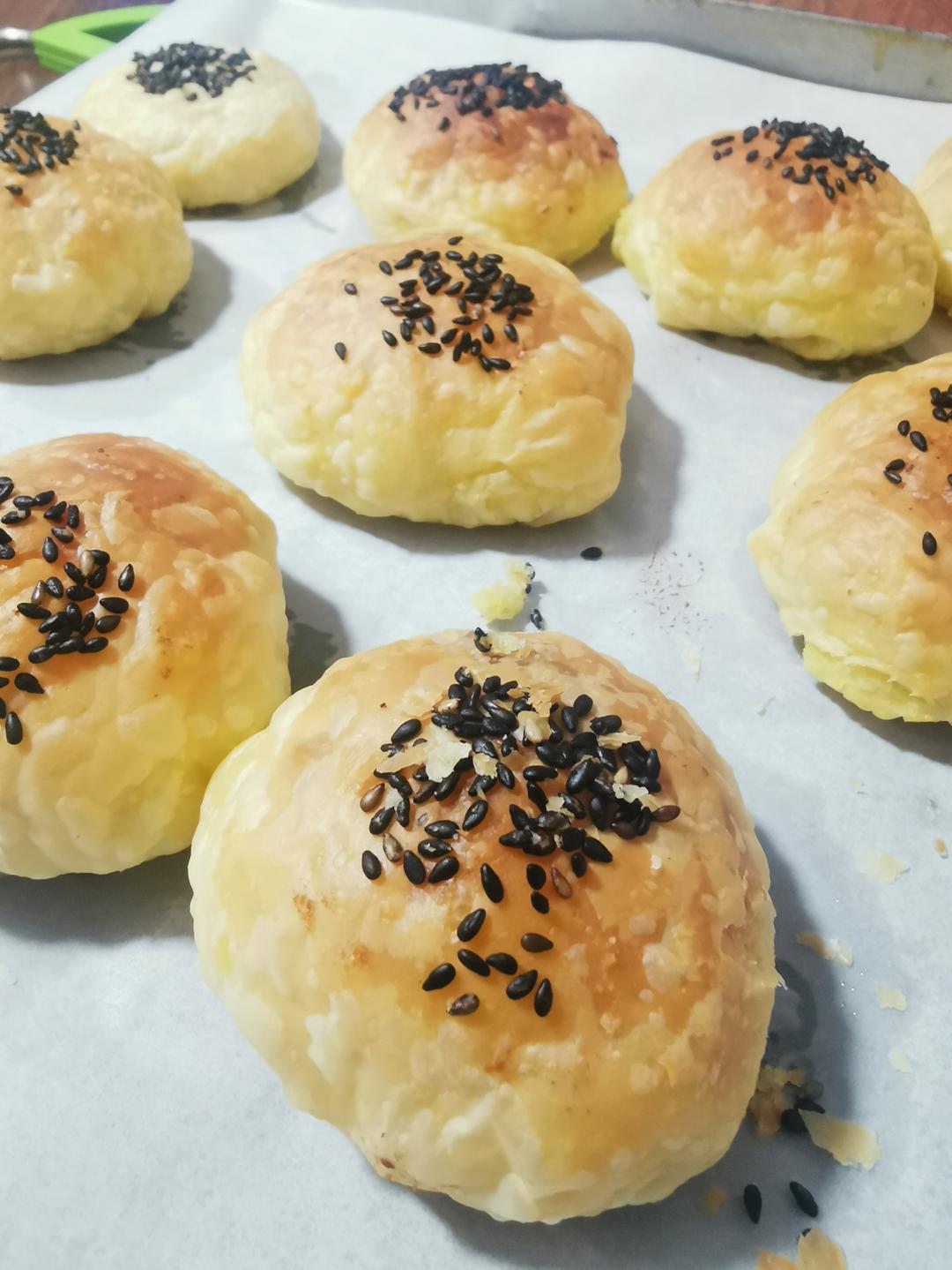 堂妈小厨——酥皮绿豆饼