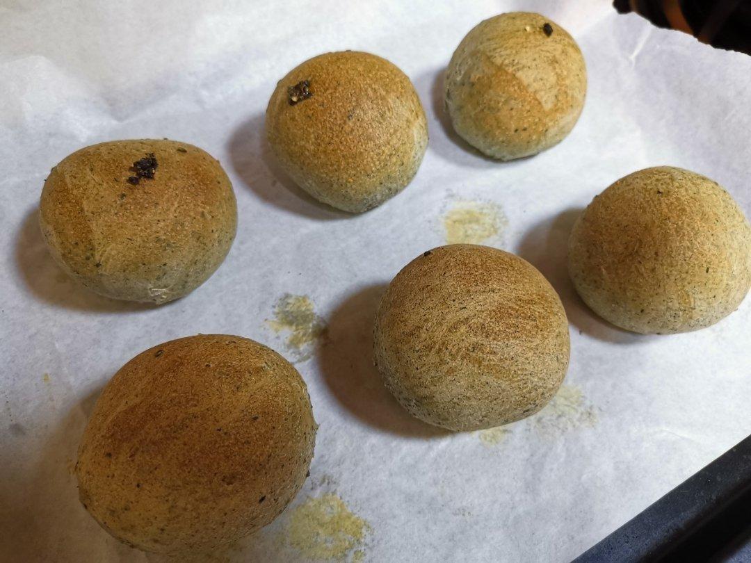 黑芝麻全麦餐包 100%纯全麦
