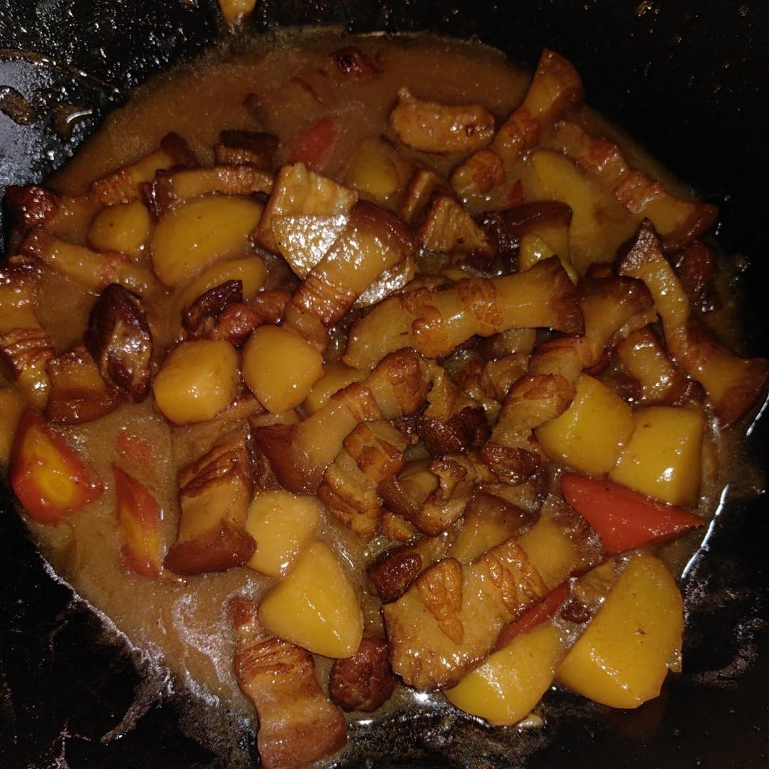 红烧肉炖土豆（丝毫不腻）
