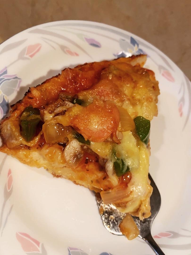 儿子说比BSK好吃的披萨（含披萨酱、饼底做法）