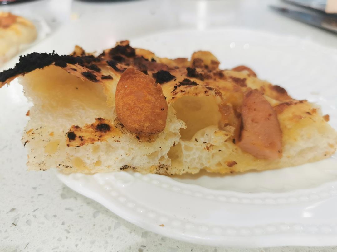 不需揉面的大孔蒜香佛卡夏