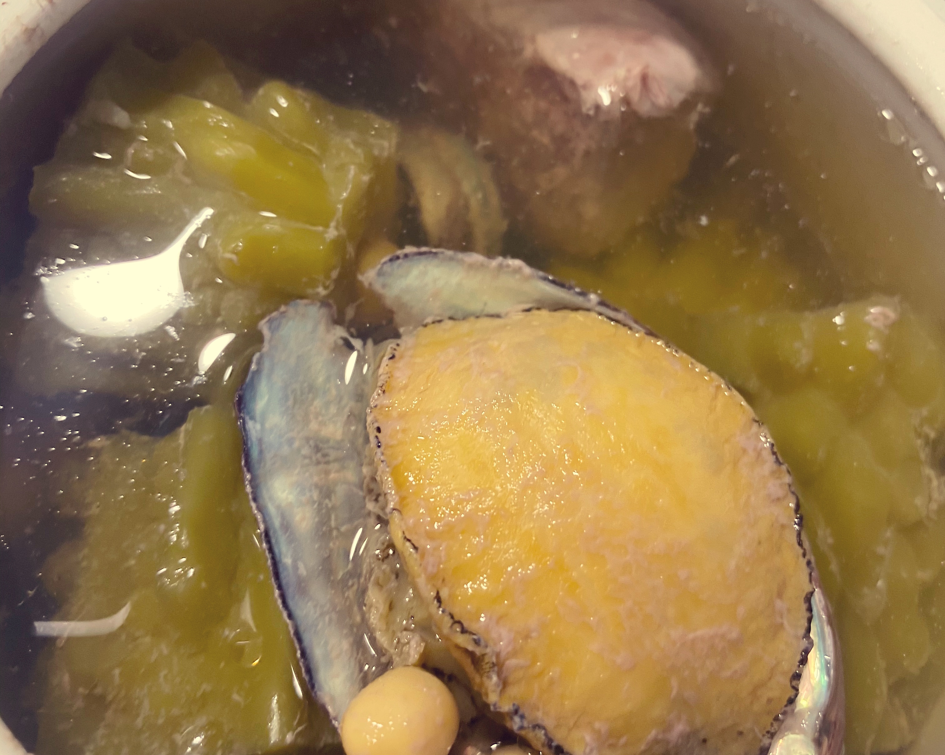 凉瓜鲍鱼瘦肉炖汤的做法