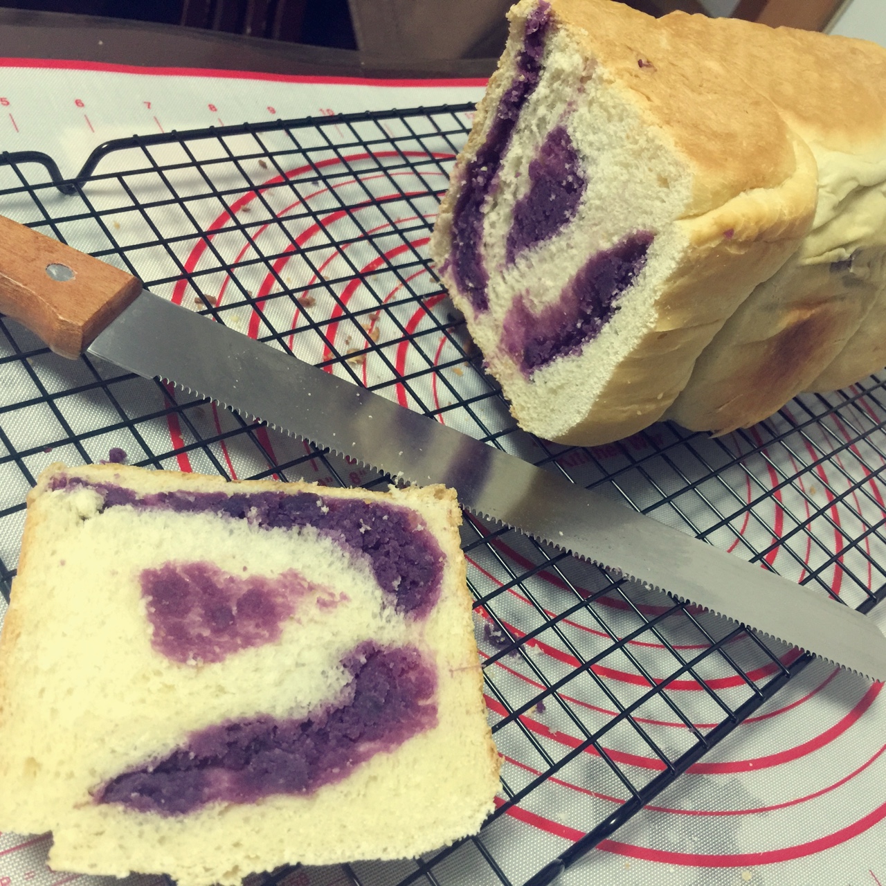 蜂蜜紫薯吐司（柏翠PE9600面包机）