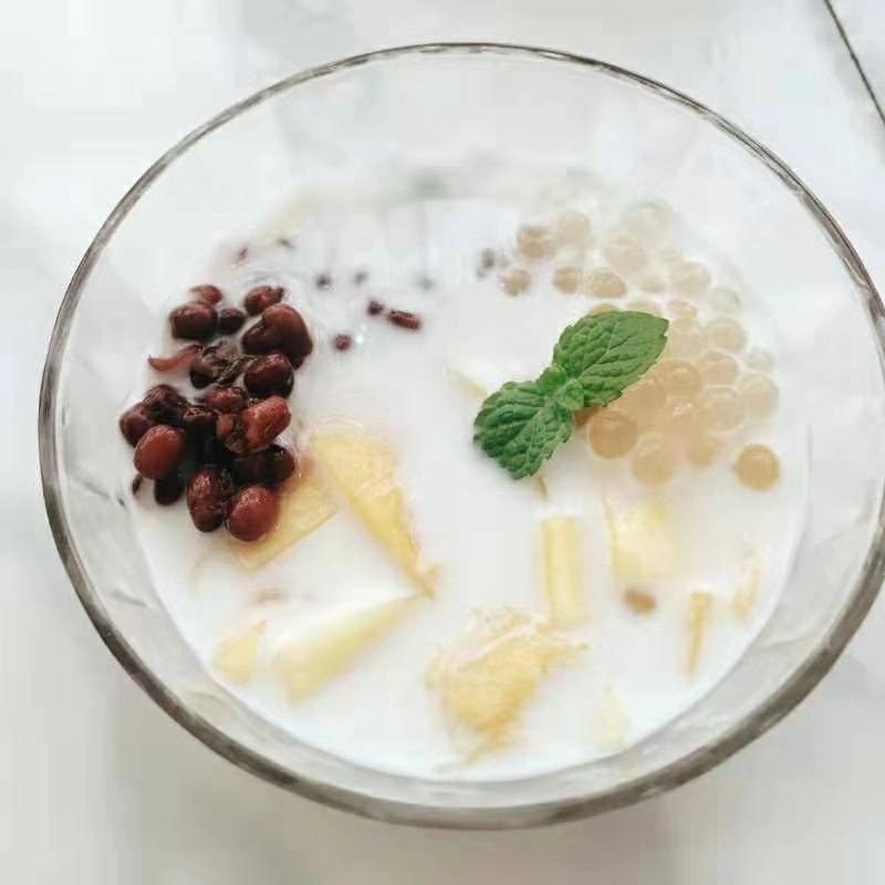 西米露红豆芒果牛奶