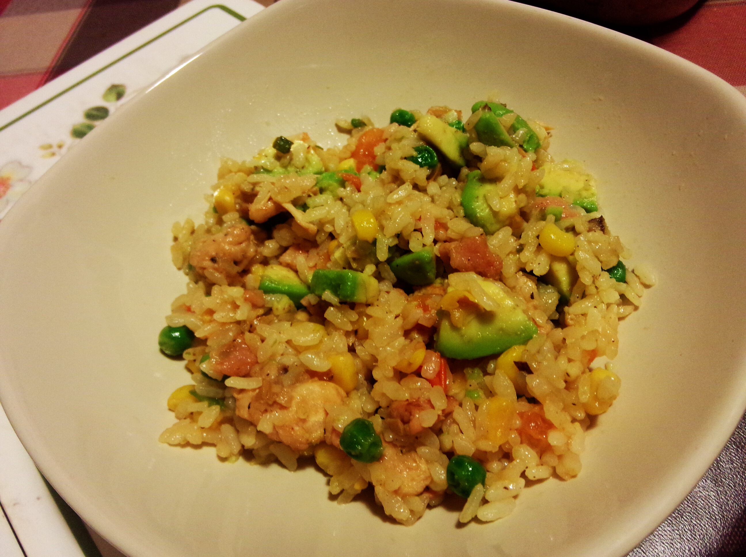 牛油果虾仁炒饭