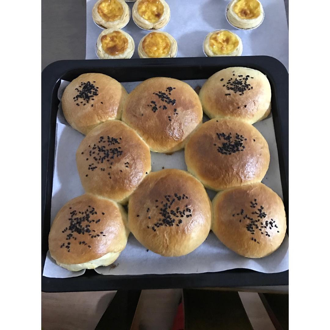 鲜奶油小餐包（一次发酵）