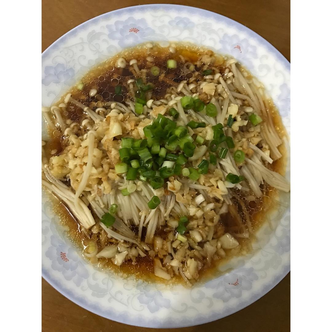 蒜蓉蒸金针菇