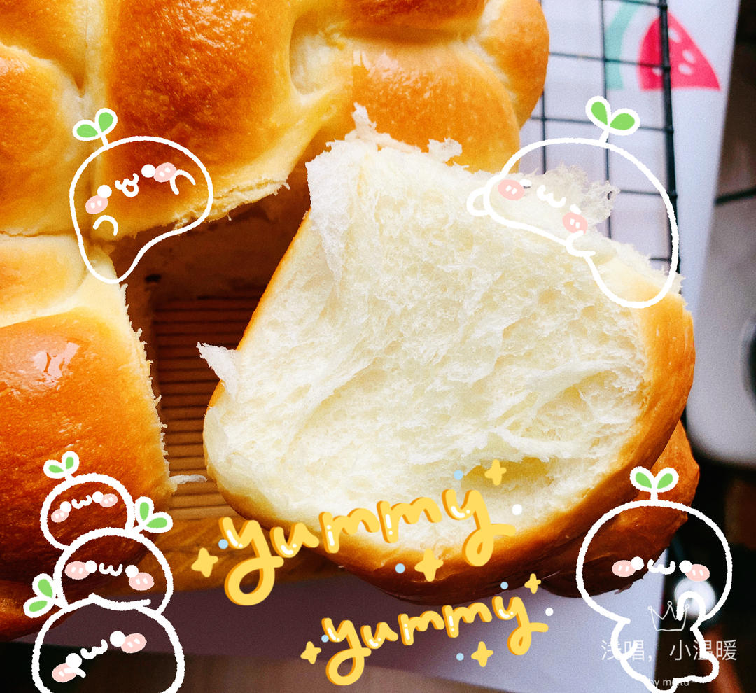 纯奶手撕吐司的做法 步骤1