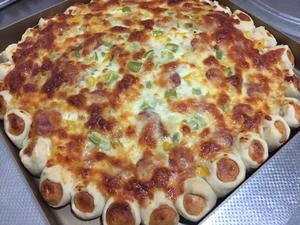 香肠花边披萨的做法 步骤5