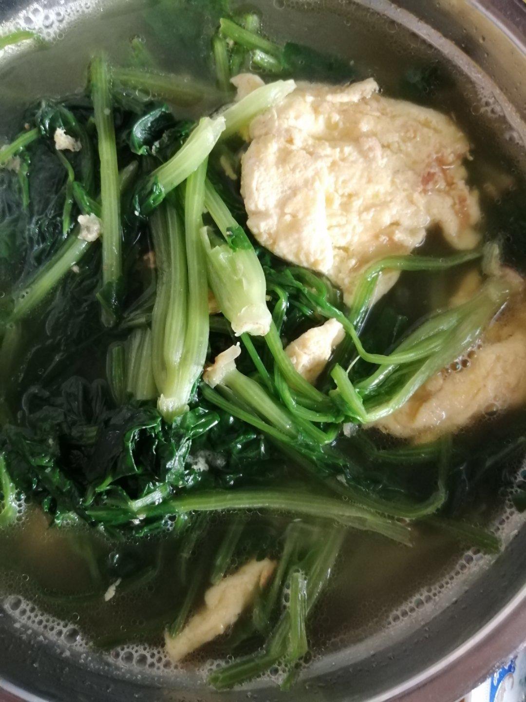 黄金菠菜鸡蛋汤🍲