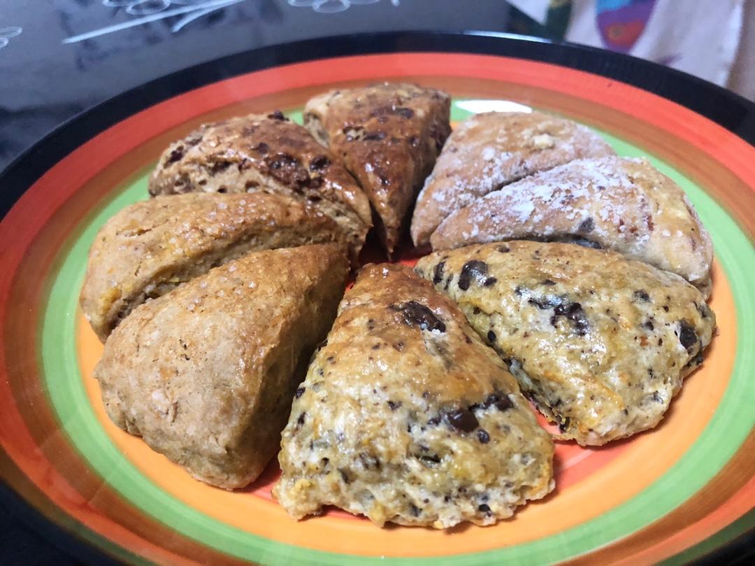 鲜橙肉桂巧克力早餐司康