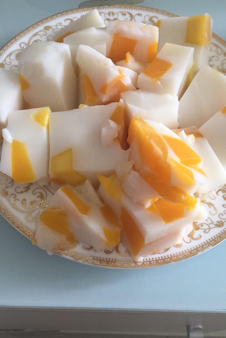 午后小甜点芒果椰汁糕教程