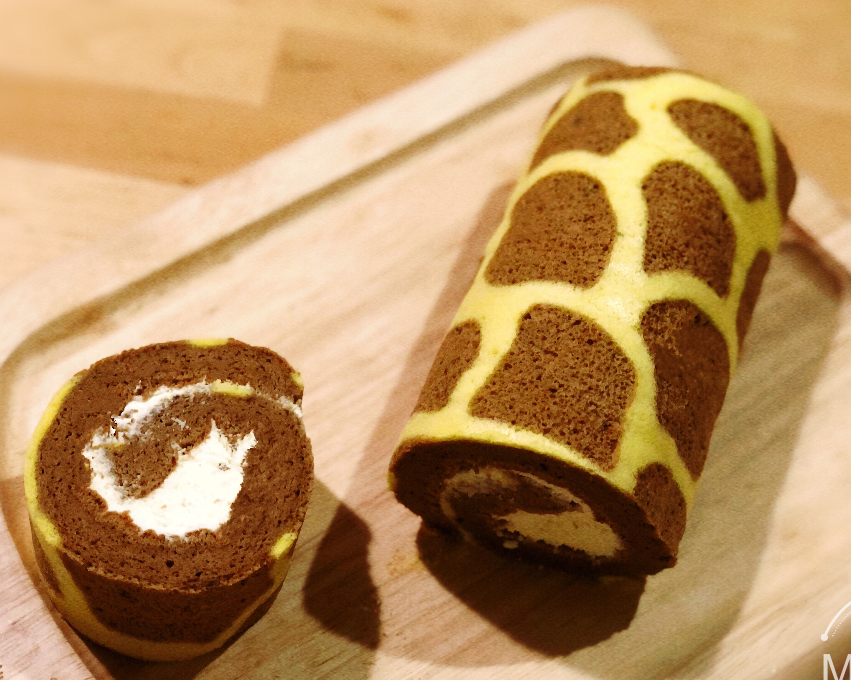 好看又好吃的长颈鹿蛋糕卷（Magimix玛捷斯版）的做法