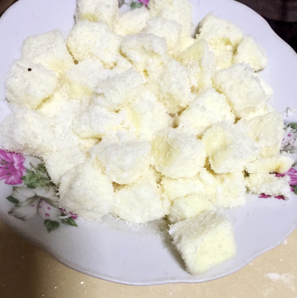 椰丝牛奶小方  入门级冰箱烘焙