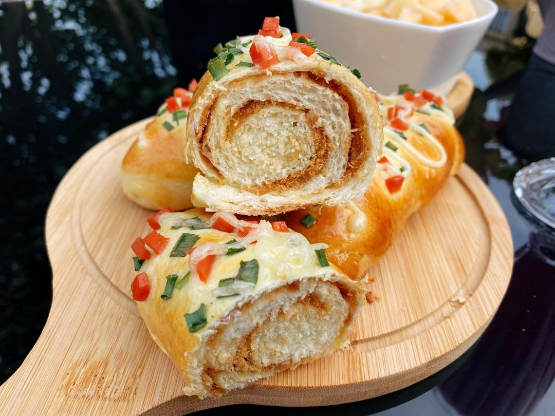 香葱火腿肉松面包
