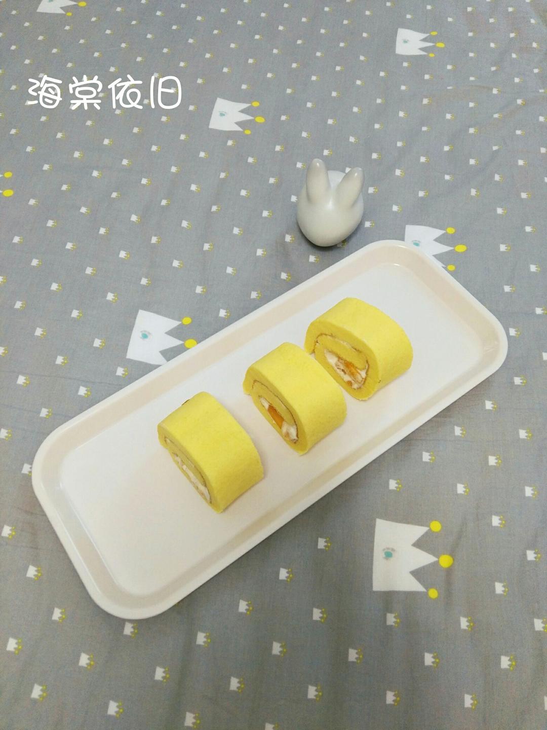 奶油芒果蛋糕卷的做法