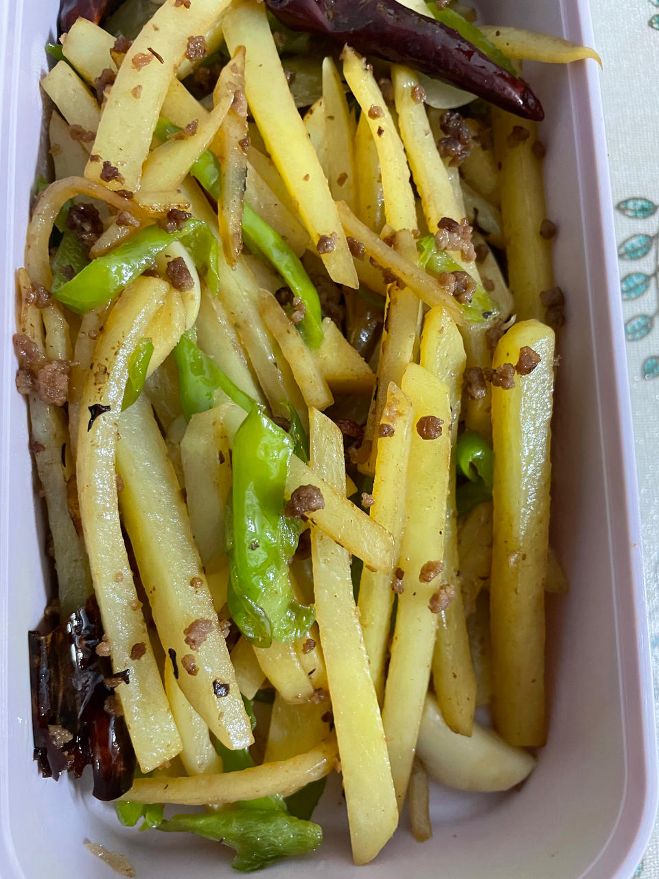 青椒土豆肉丝