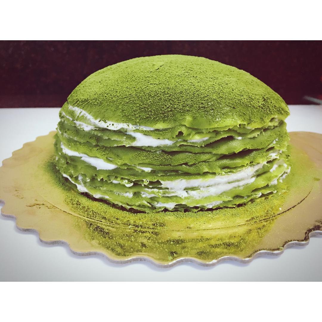 美味的煎蛋糕—抹茶千层蛋糕