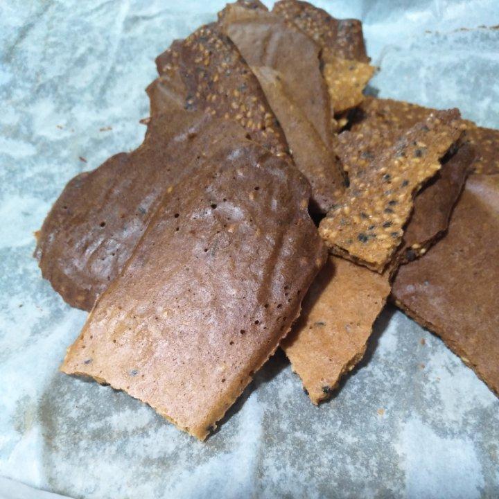 芝麻薄脆饼干，一步操作，超级简单