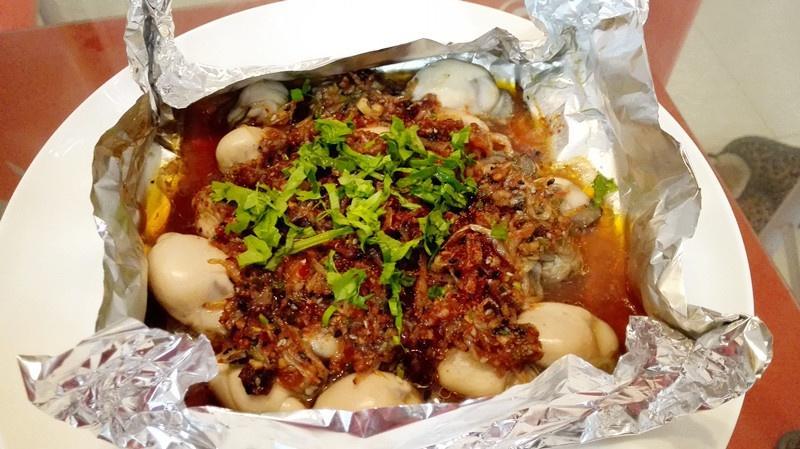 锡纸烤生蚝