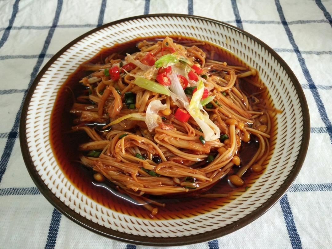 白灼金针菇