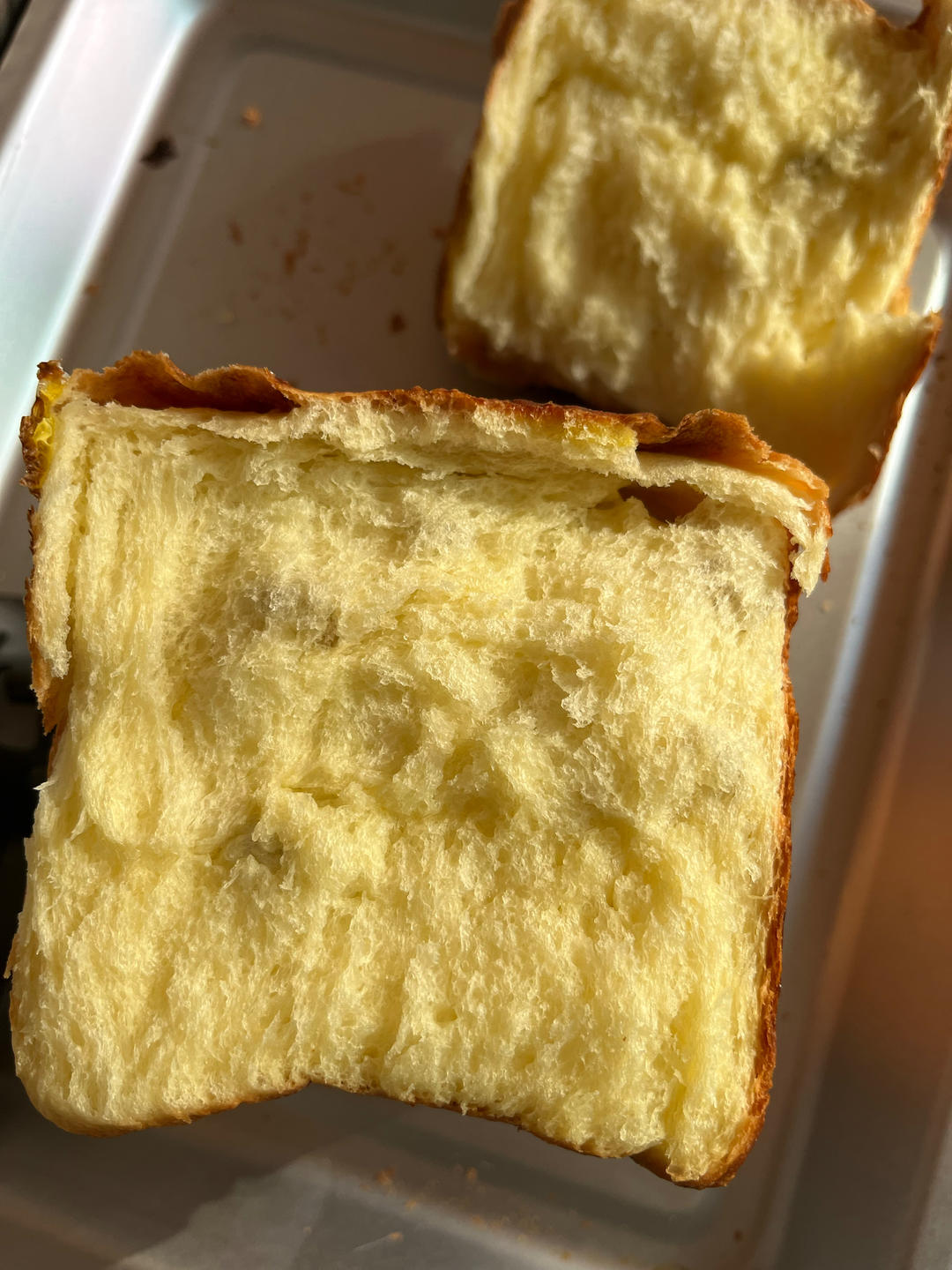 做一次就成功的牛奶吐司面包（手和面揉出手套膜）最后附全麦吐司