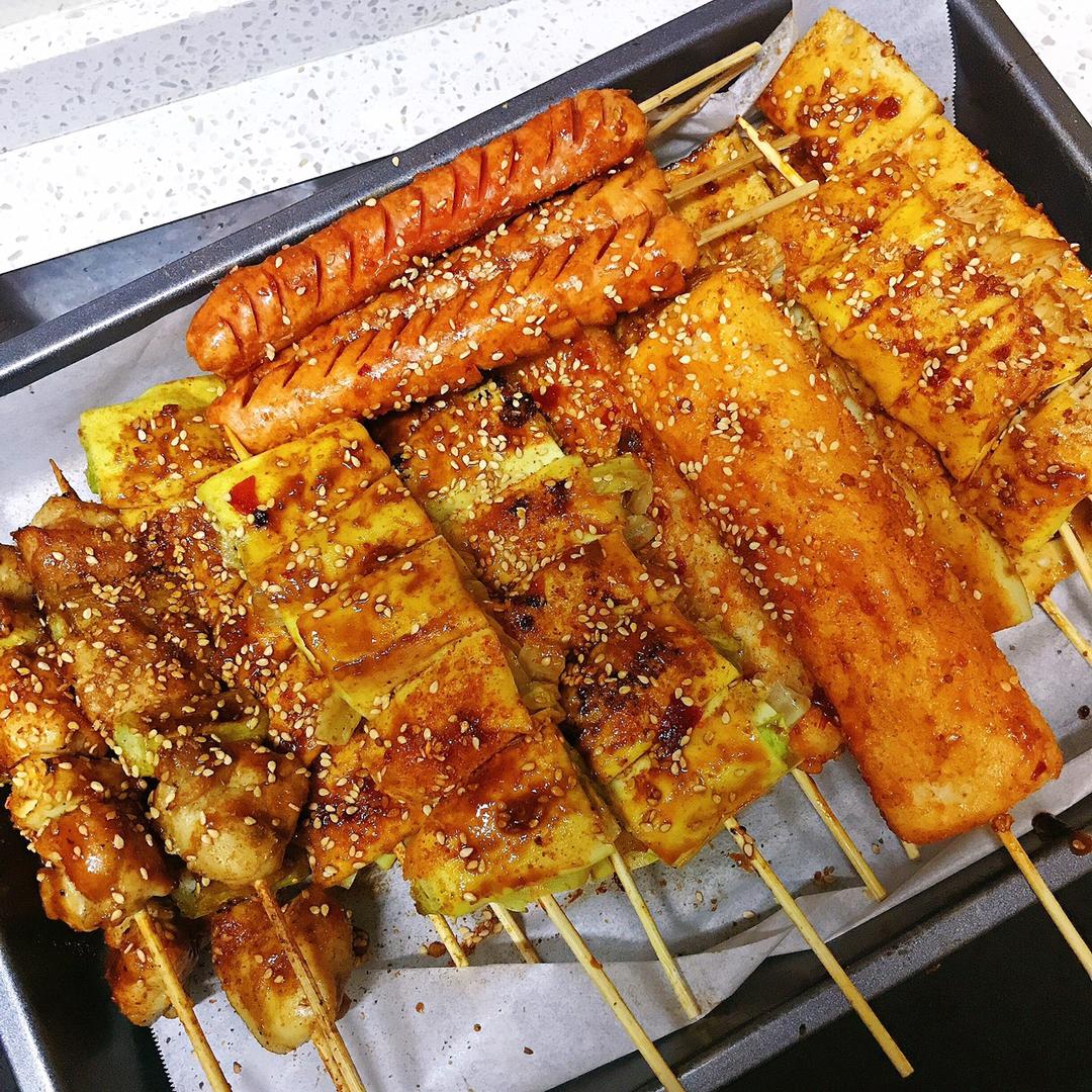 家庭自制烧烤❗️比烧烤摊好吃百倍😋秘制酱料