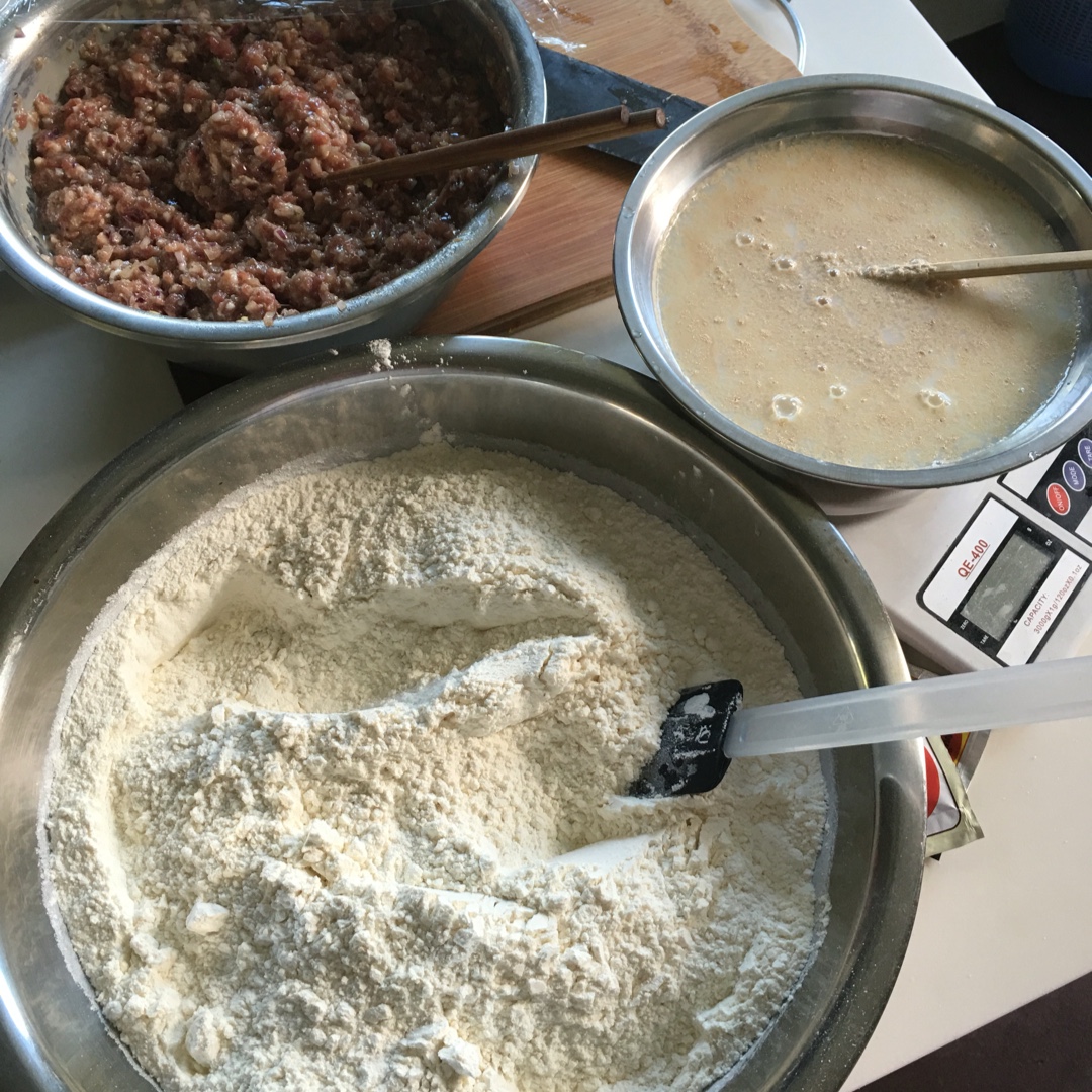 家庭手工肉馅大包子