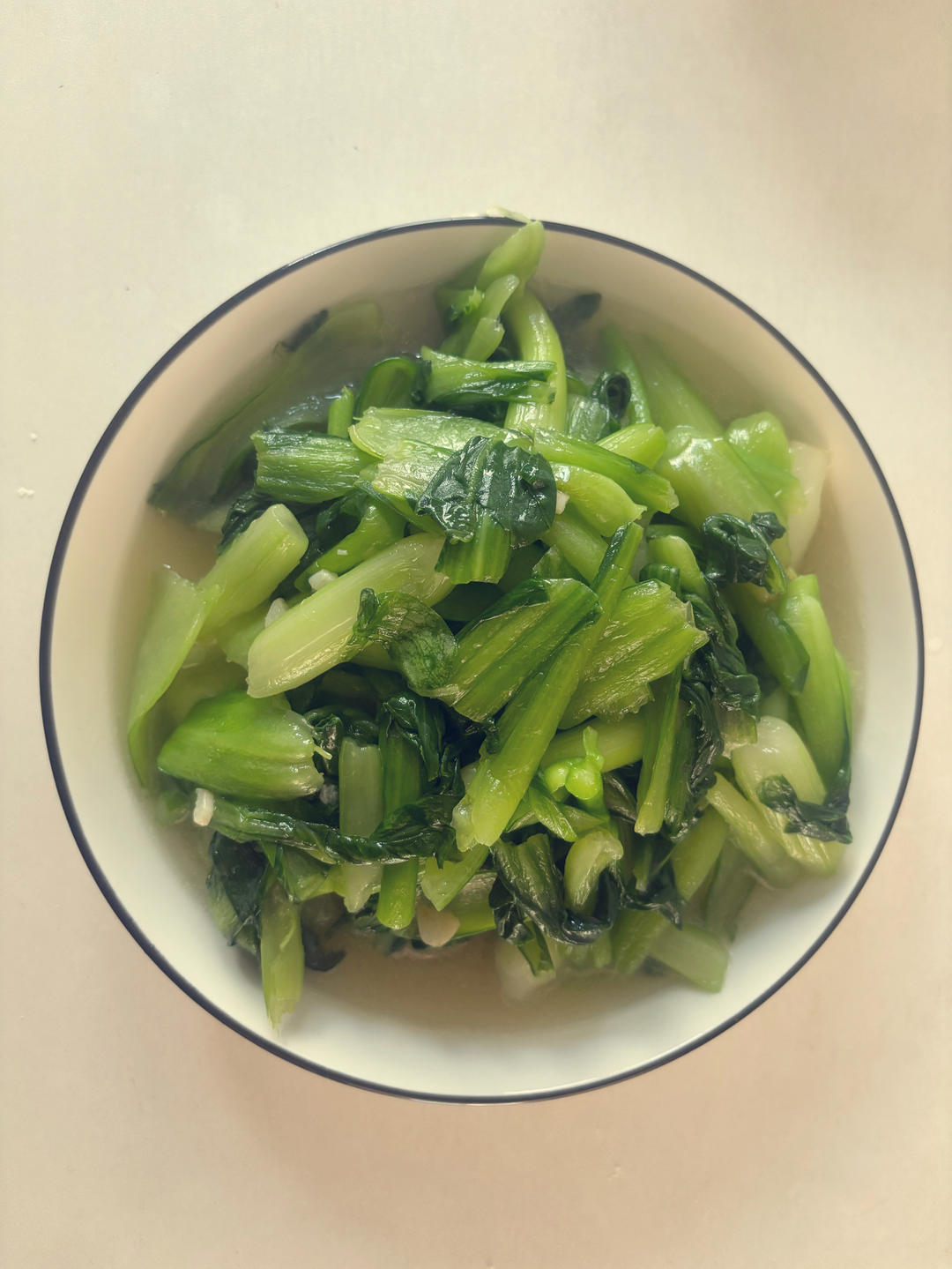 炒青菜，脆而不生，熟而不老