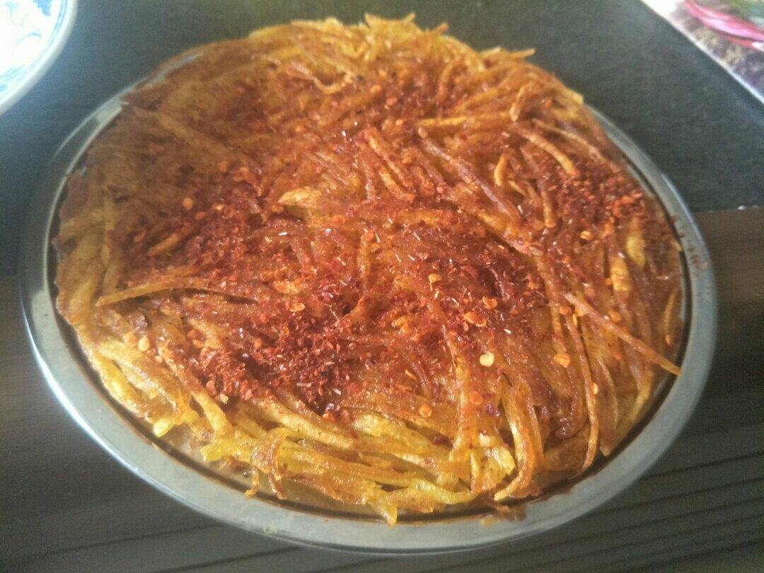 干煸土豆丝饼