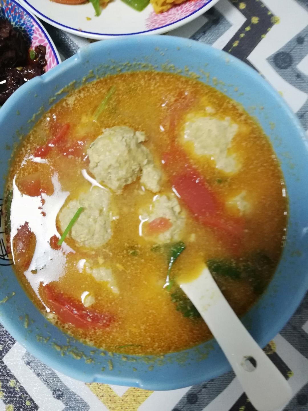 停不下来的番茄肉圆汤