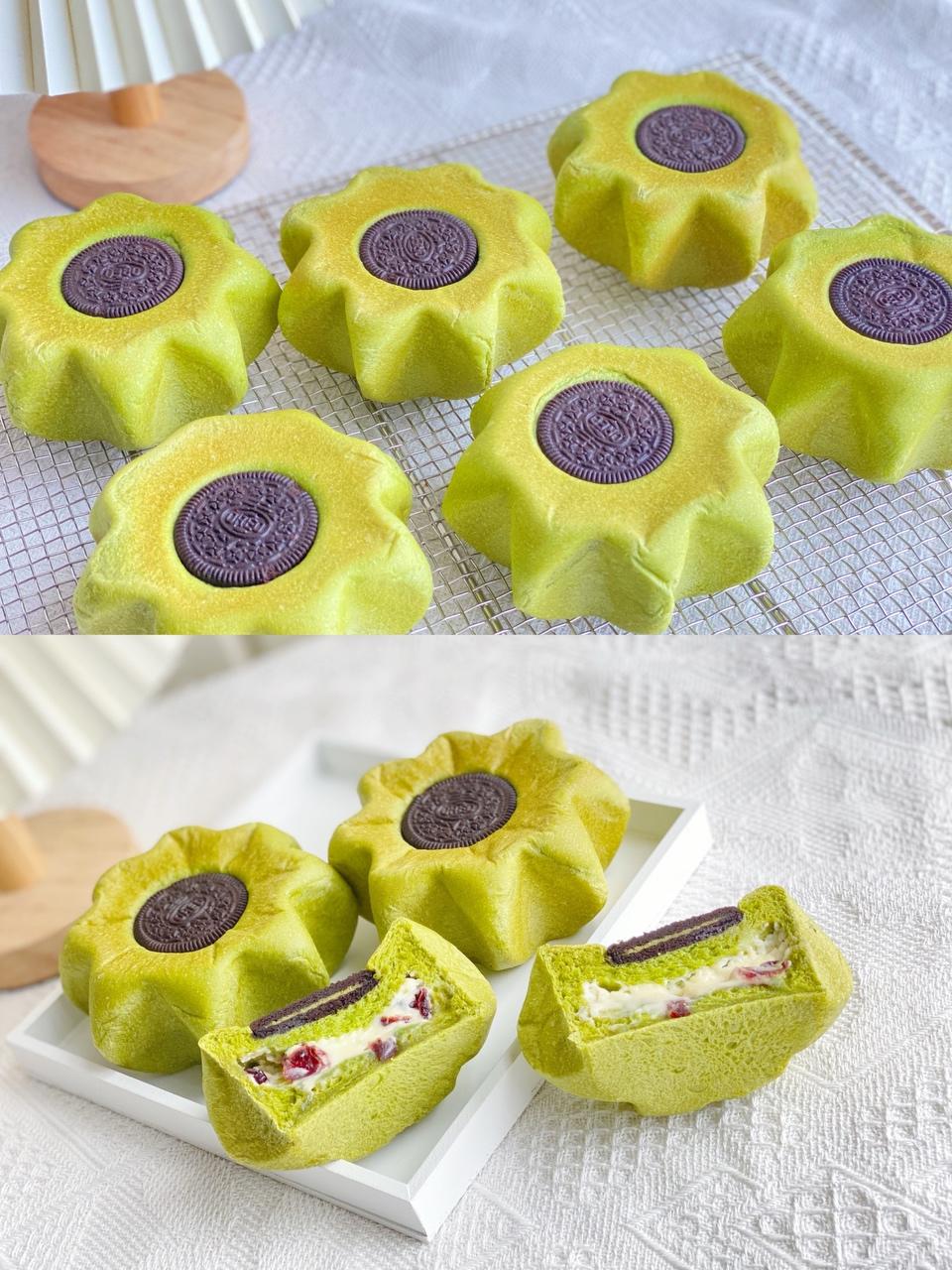 🔥奥奥—抹茶蔓越莓乳酪软欧