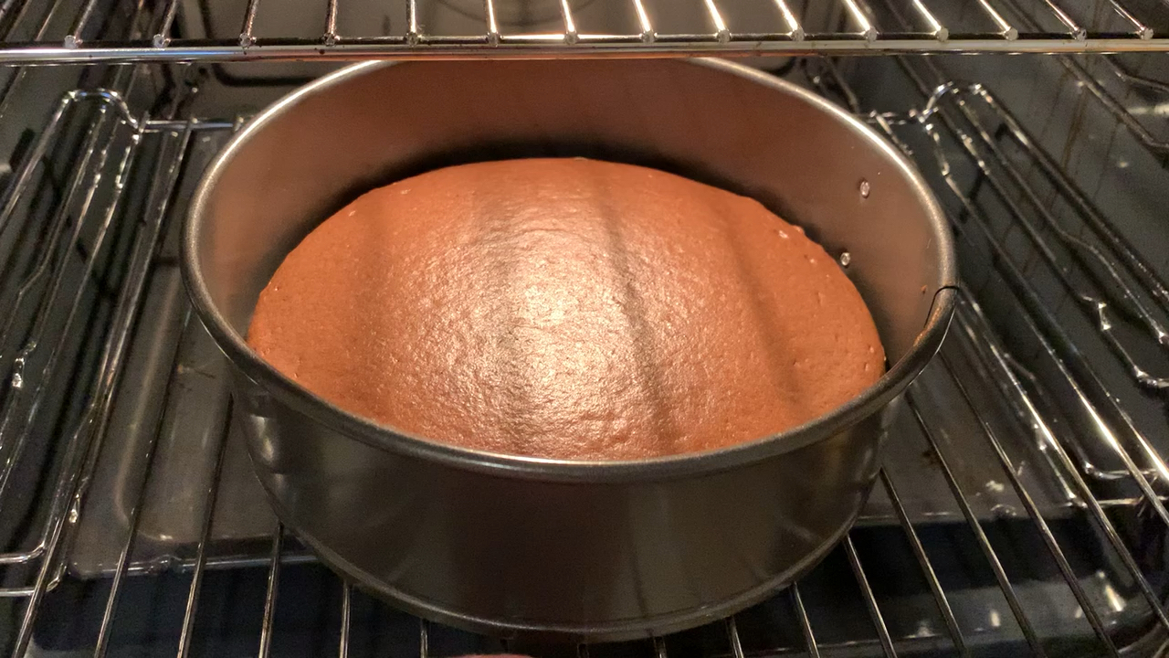 八寸可可粉巧克力戚风蛋糕