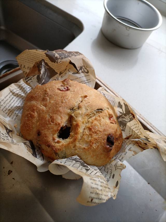 超级简单点恰巴塔配方！免揉面也有大气孔💞