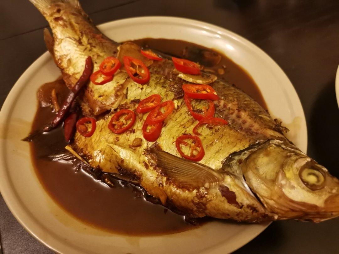 家常红烧扁鱼