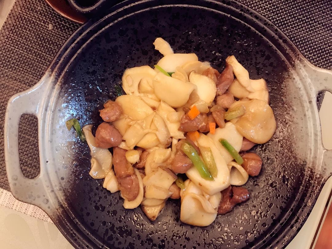 杏鲍菇炒肉片