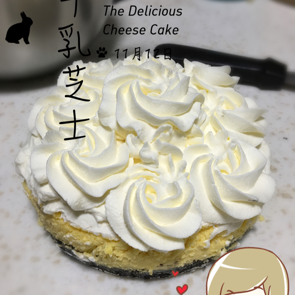 超越诺心~零失败蓝莓牛乳芝士蛋糕~低糖低卡