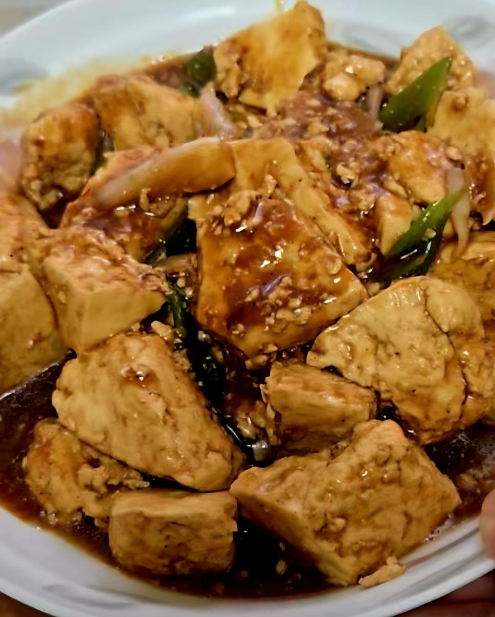 家常快手菜~葱烧豆腐