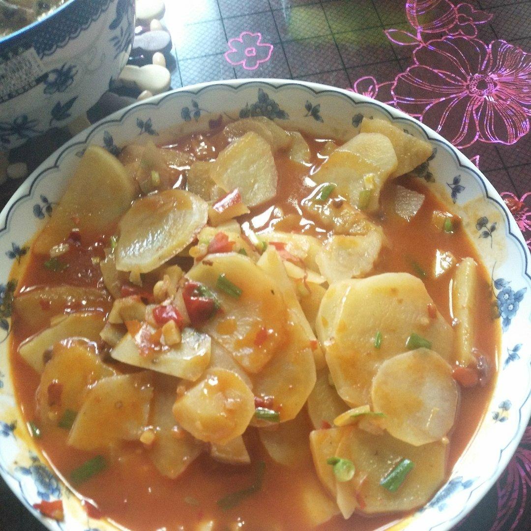 最简单快手菜红烧土豆片