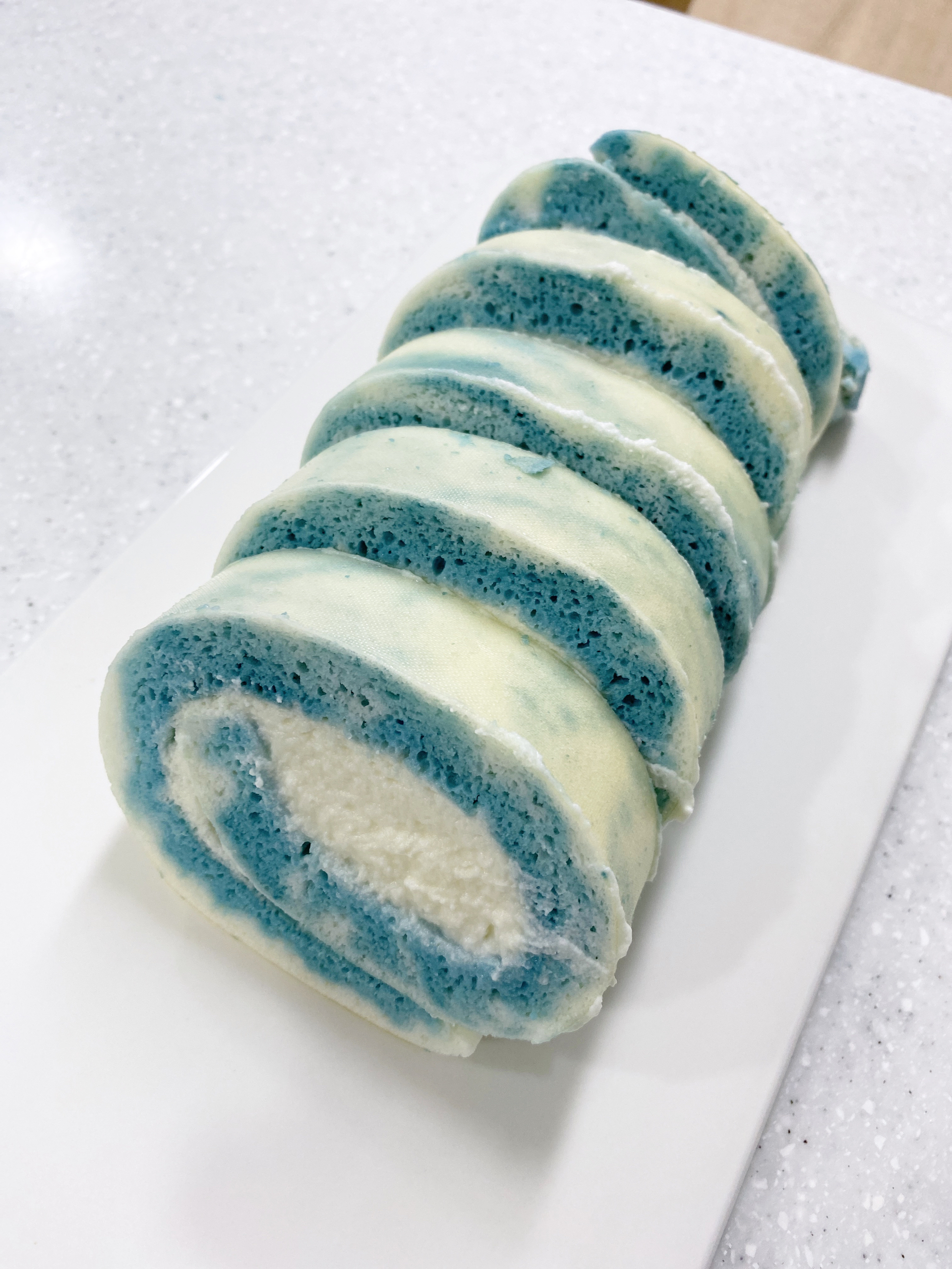 梦幻蓝双色蛋糕卷❗️❗️无色素