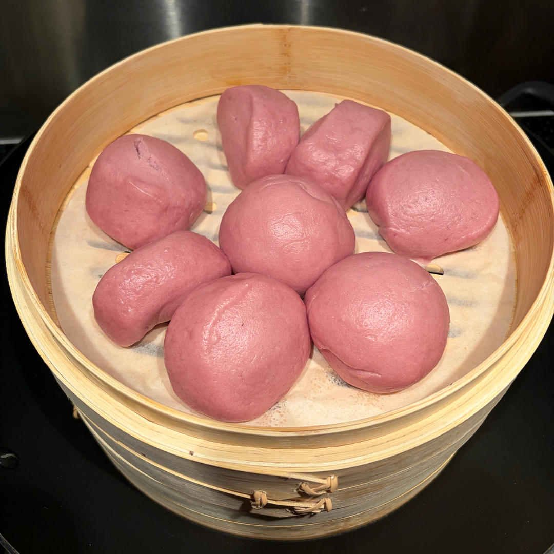 奶香紫薯馒头（一次性发酵）