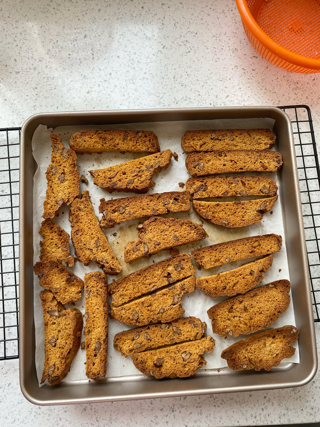 全麦咸蛋黄杏仁意式脆饼Biscotti——低卡超香吃网红【低卡小食】