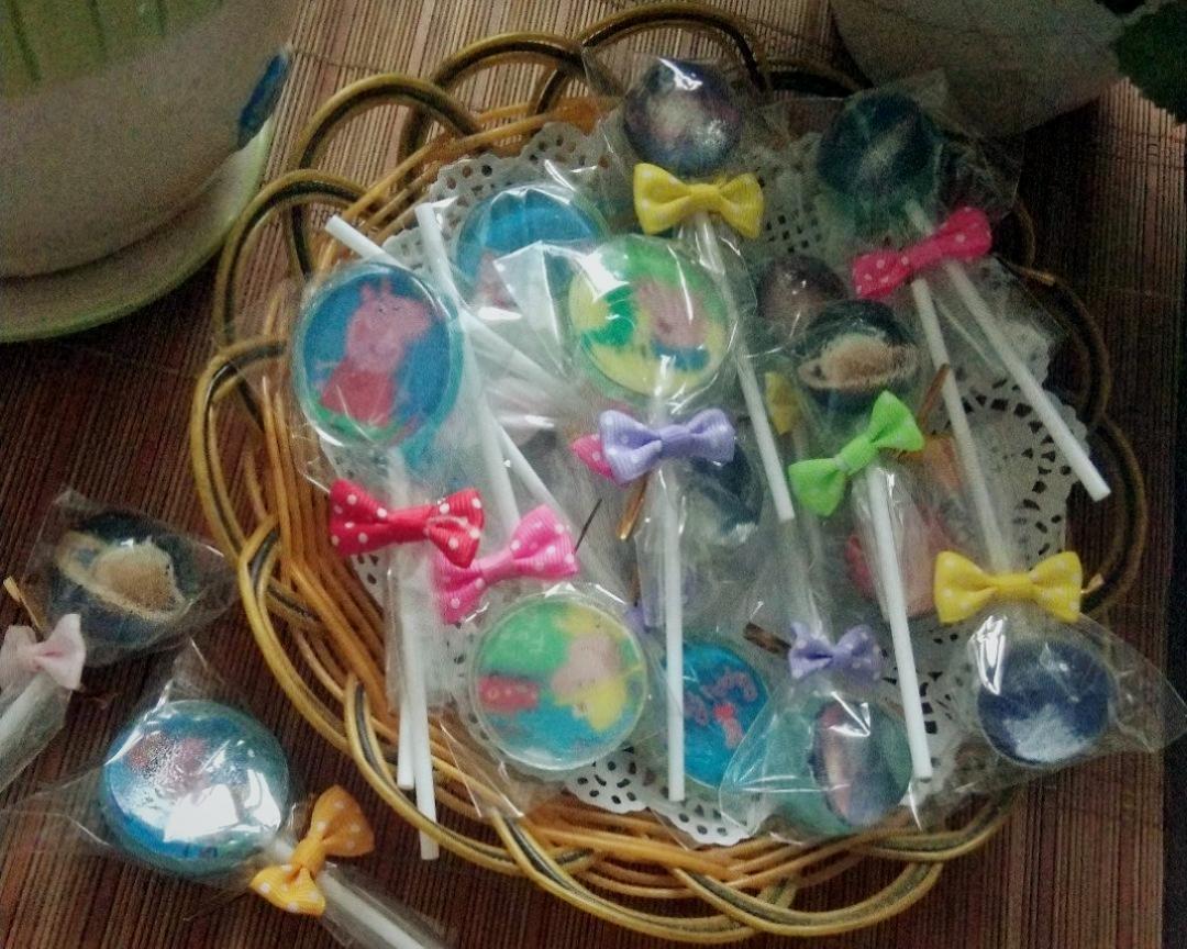 抖音3D水晶星空棒棒糖做法的做法