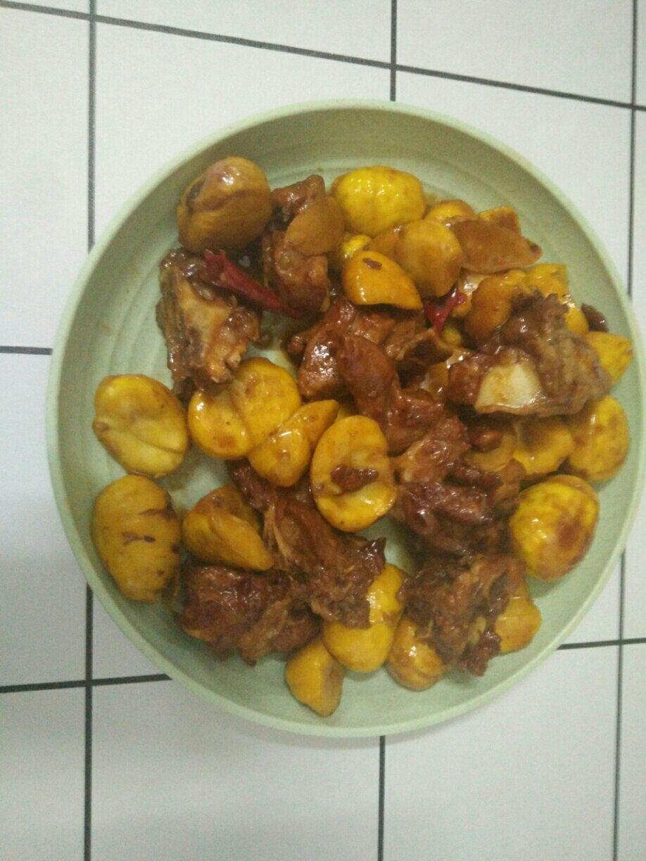 板栗烧排骨