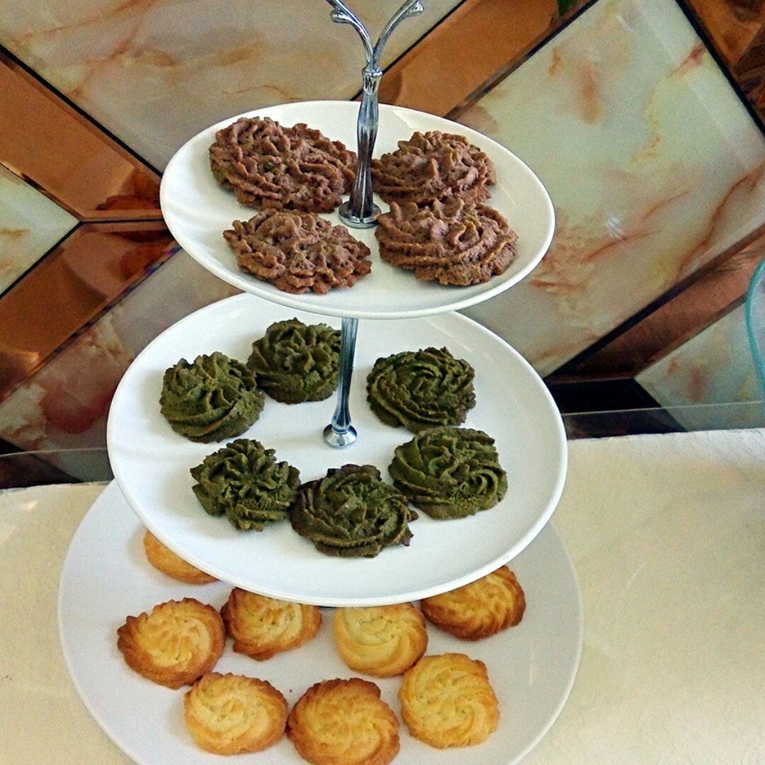 多种口味曲奇（香草、巧克力、抹茶）