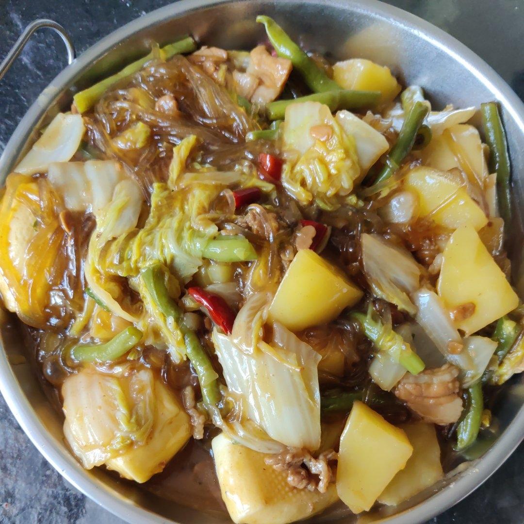 土豆白菜猪肉炖粉条