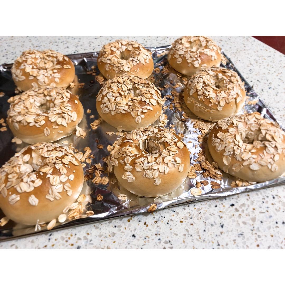 原味麦片贝果