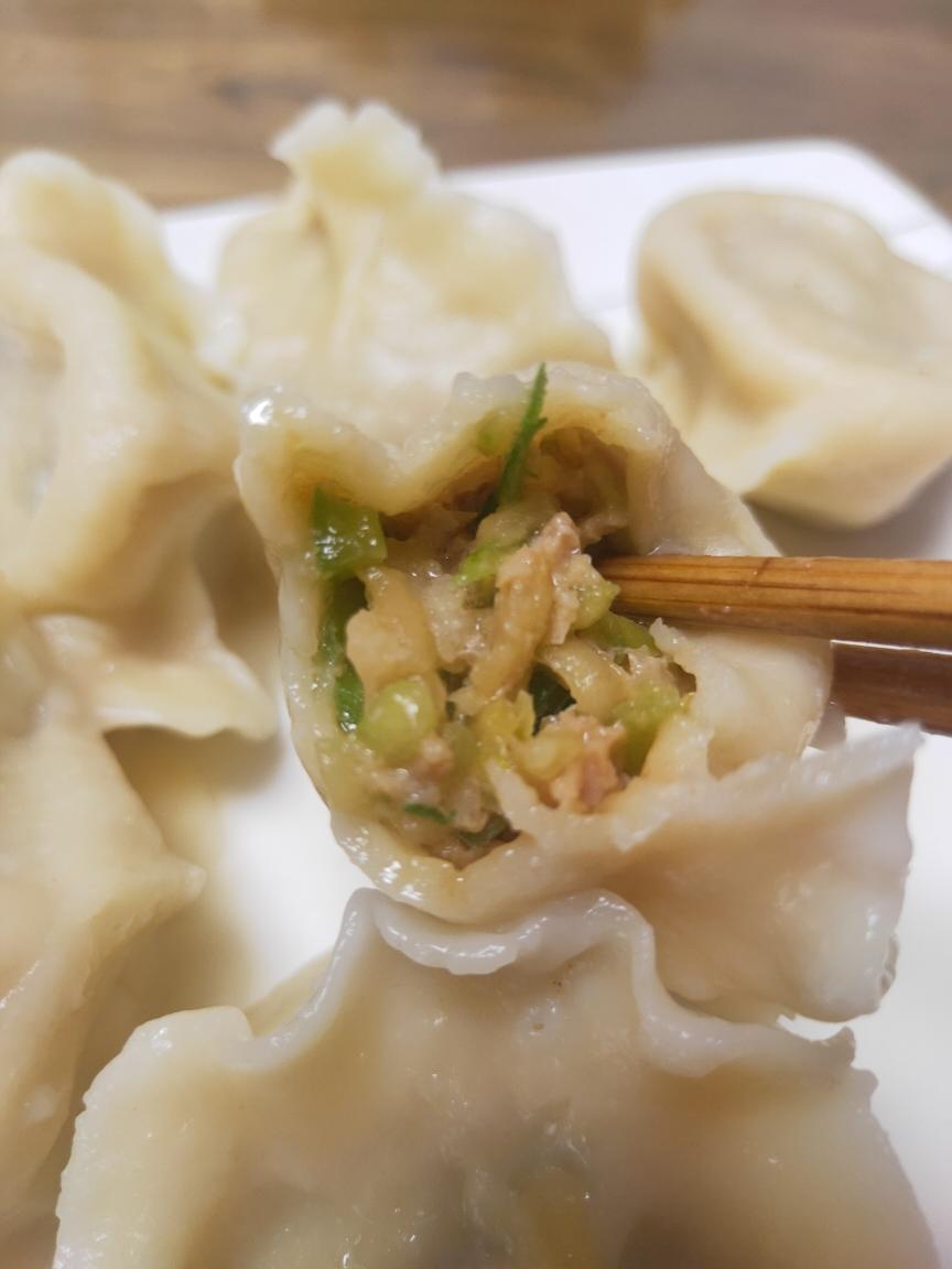 特别鲜亮的老黄瓜馅水饺